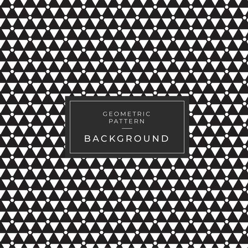 Abstract monochrome triangular tile seamless pattern vector
