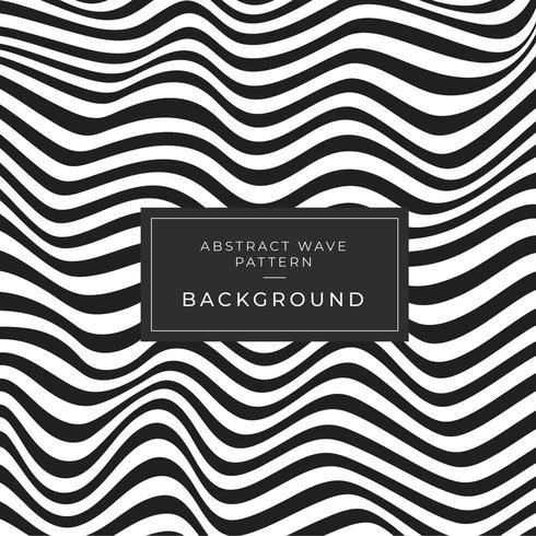 Distorted wave monochrome texture pattern  vector