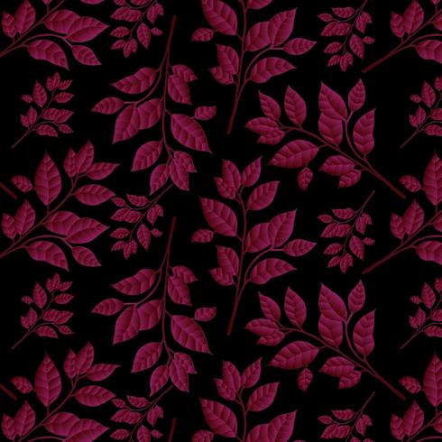 Red floral pattern vector