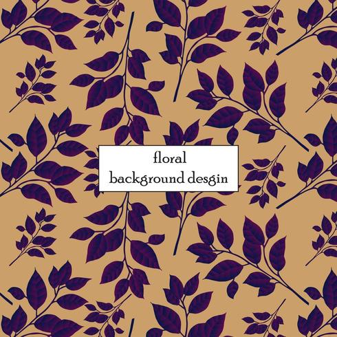 purple leaves pattern vector