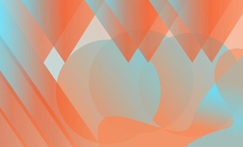 Imagen degradada geométrica azul y naranja vector