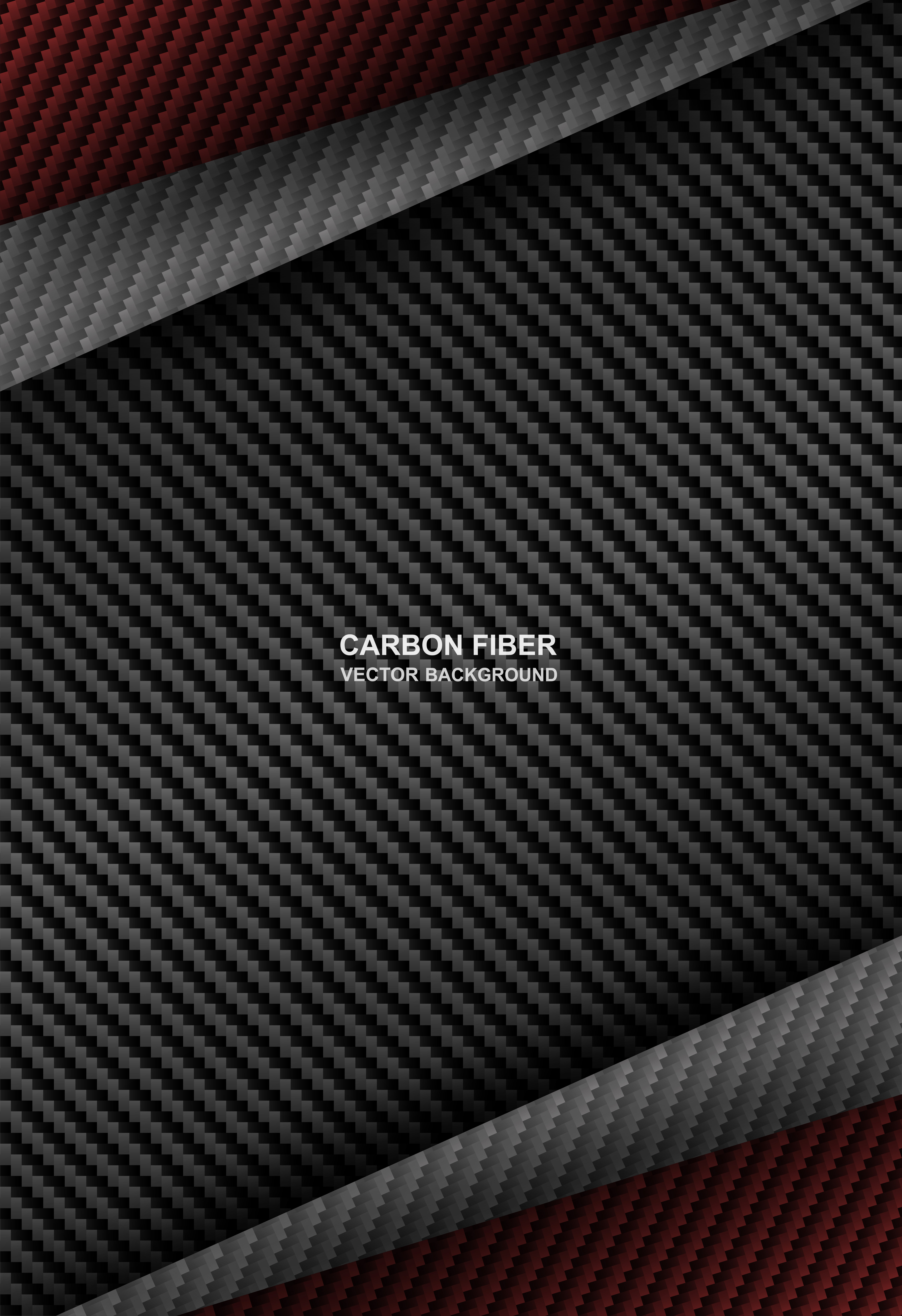 black, red carbon fiber overlap background 682272 Vector Art at Vecteezy