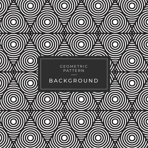 Abstract triangle and swirl pattern vector