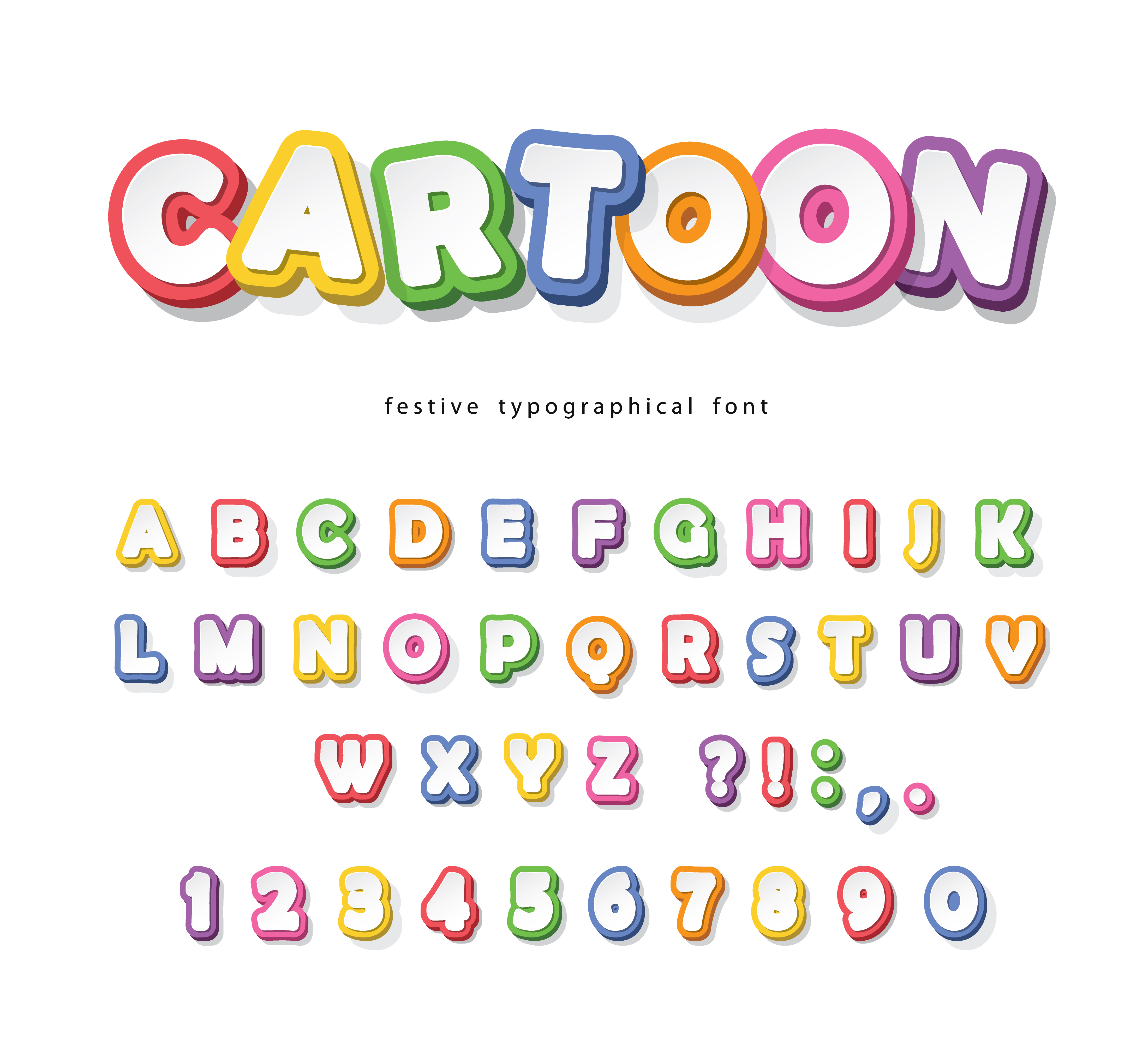 Cartoon Letters Font