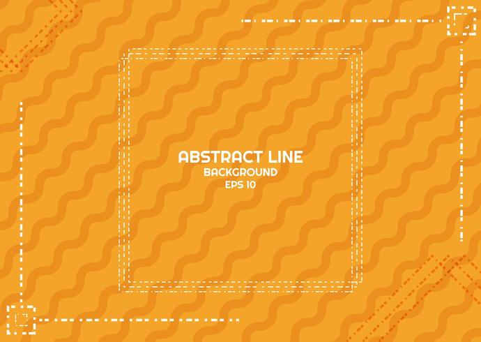 Abstract yellow background dashed line design  vector