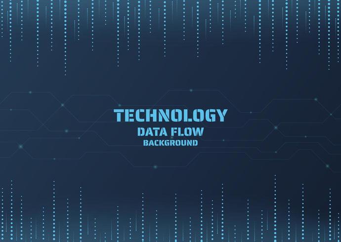 Technology dot data background  vector