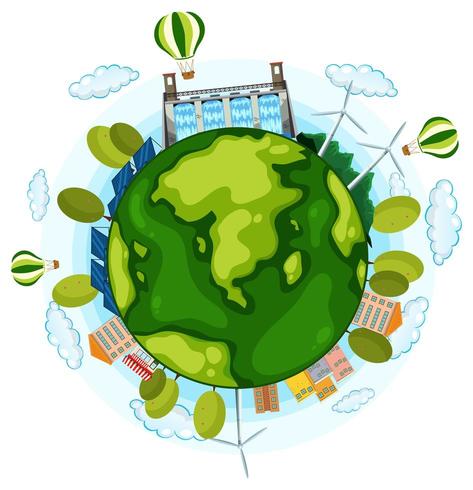 An earth day icon vector