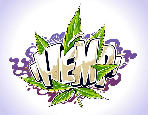 Hemp Graffiti Vector Art