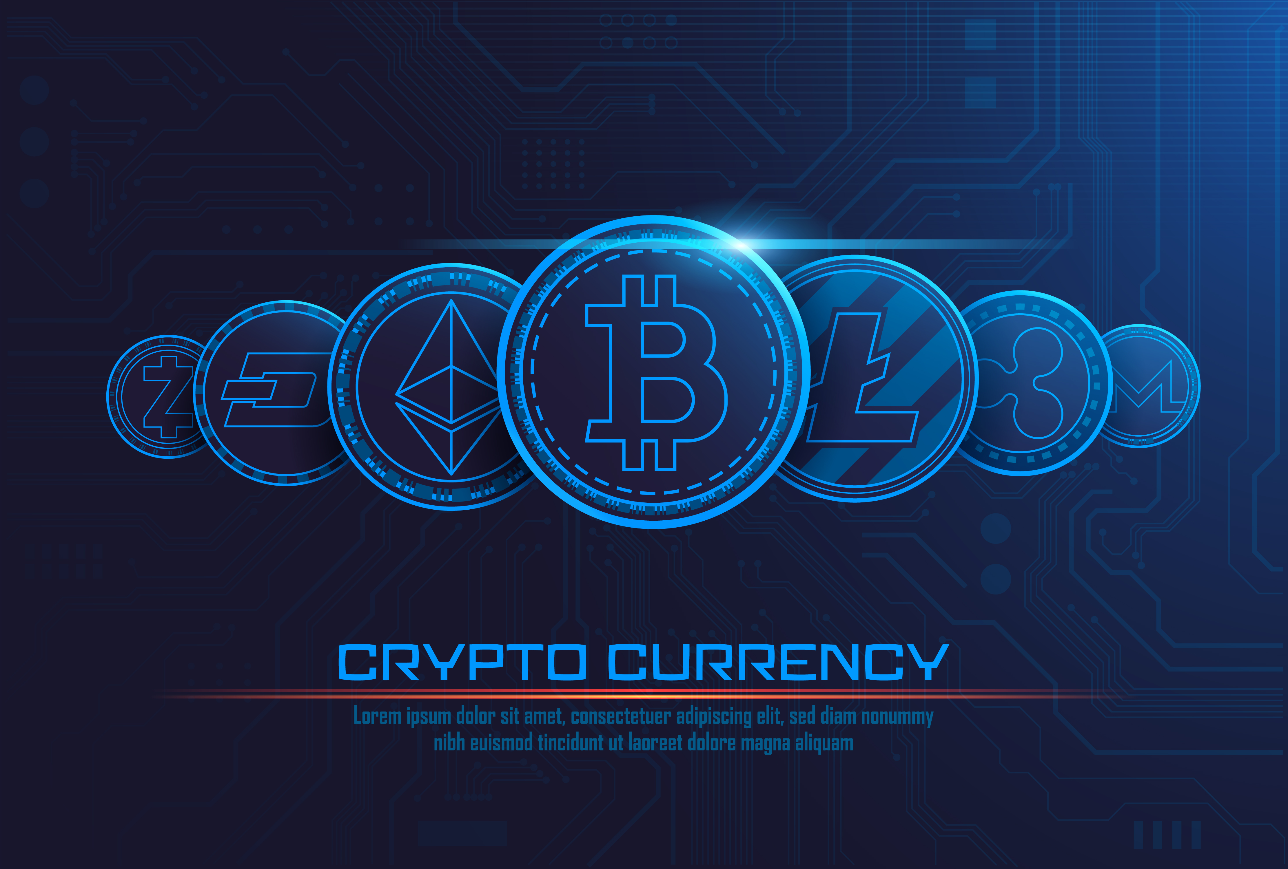 Cryptocurrency concept background 683025 - Download Free ...