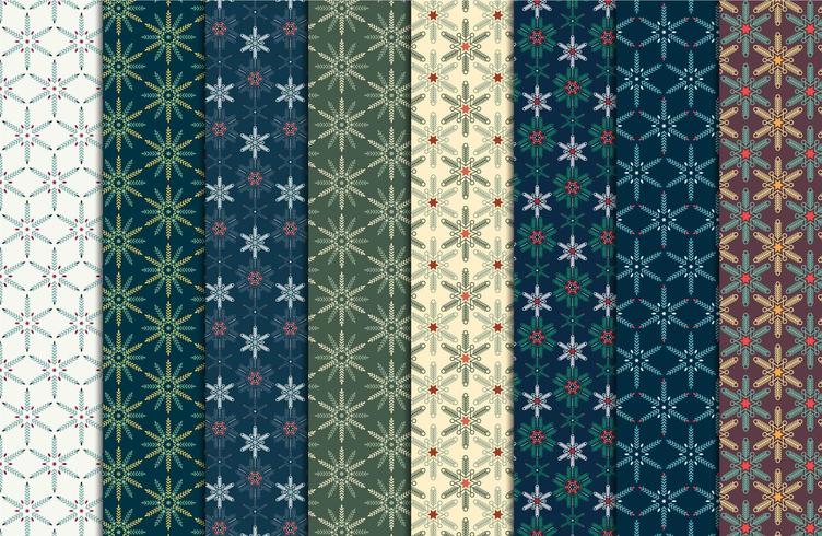 Vintage Christmas seamless pattern vector