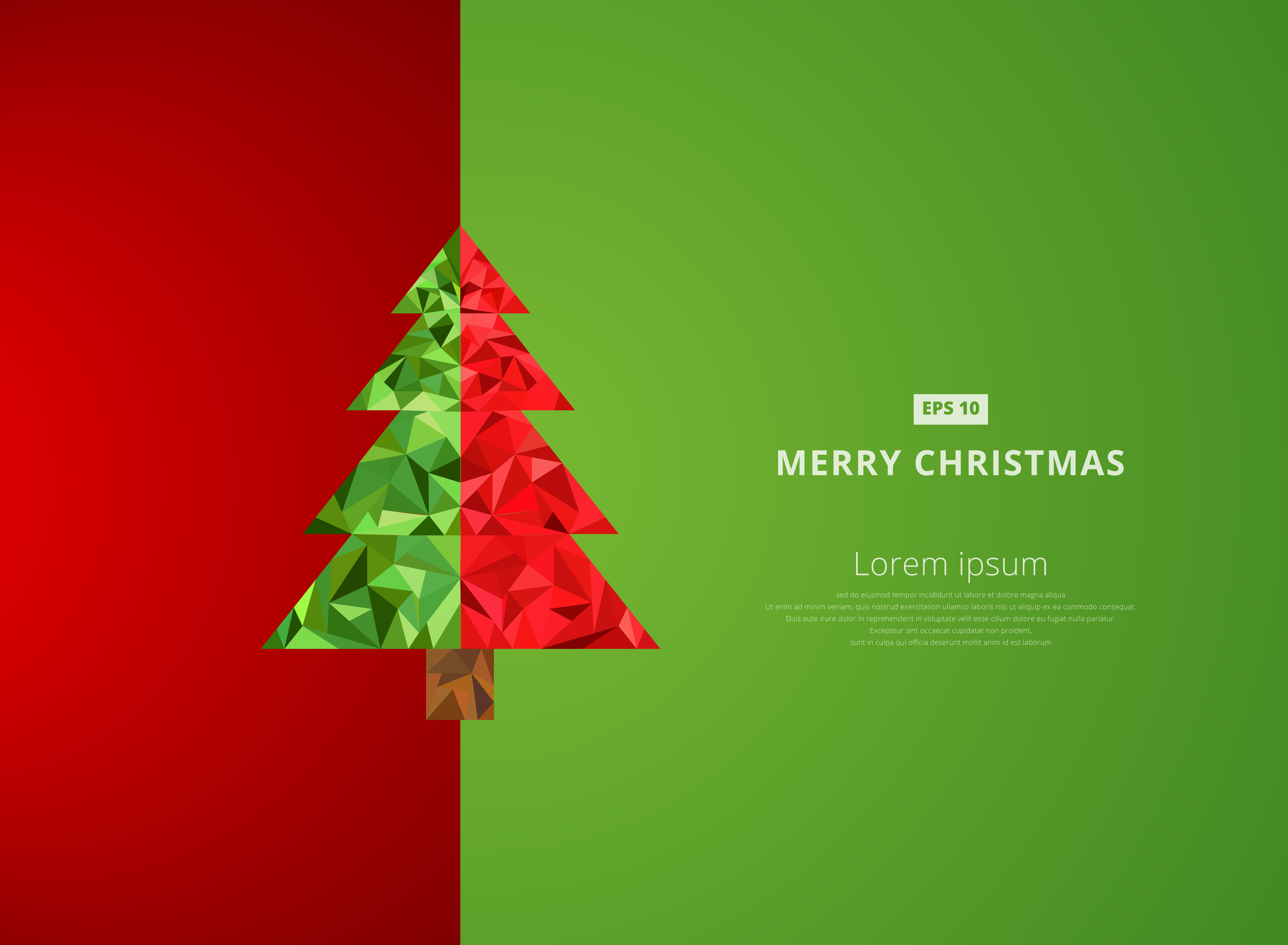 Template christmas tree red and green background 683081 Vector Art at  Vecteezy
