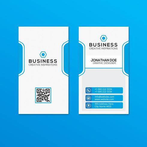 Modern business card set template vector