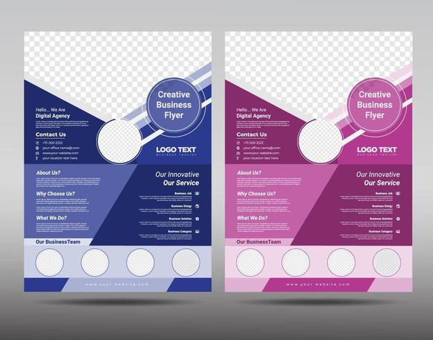 Multipurpose Flyer template vector