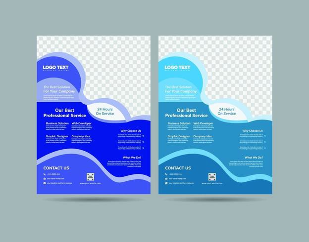 Business Fluid Flyer Designs vector