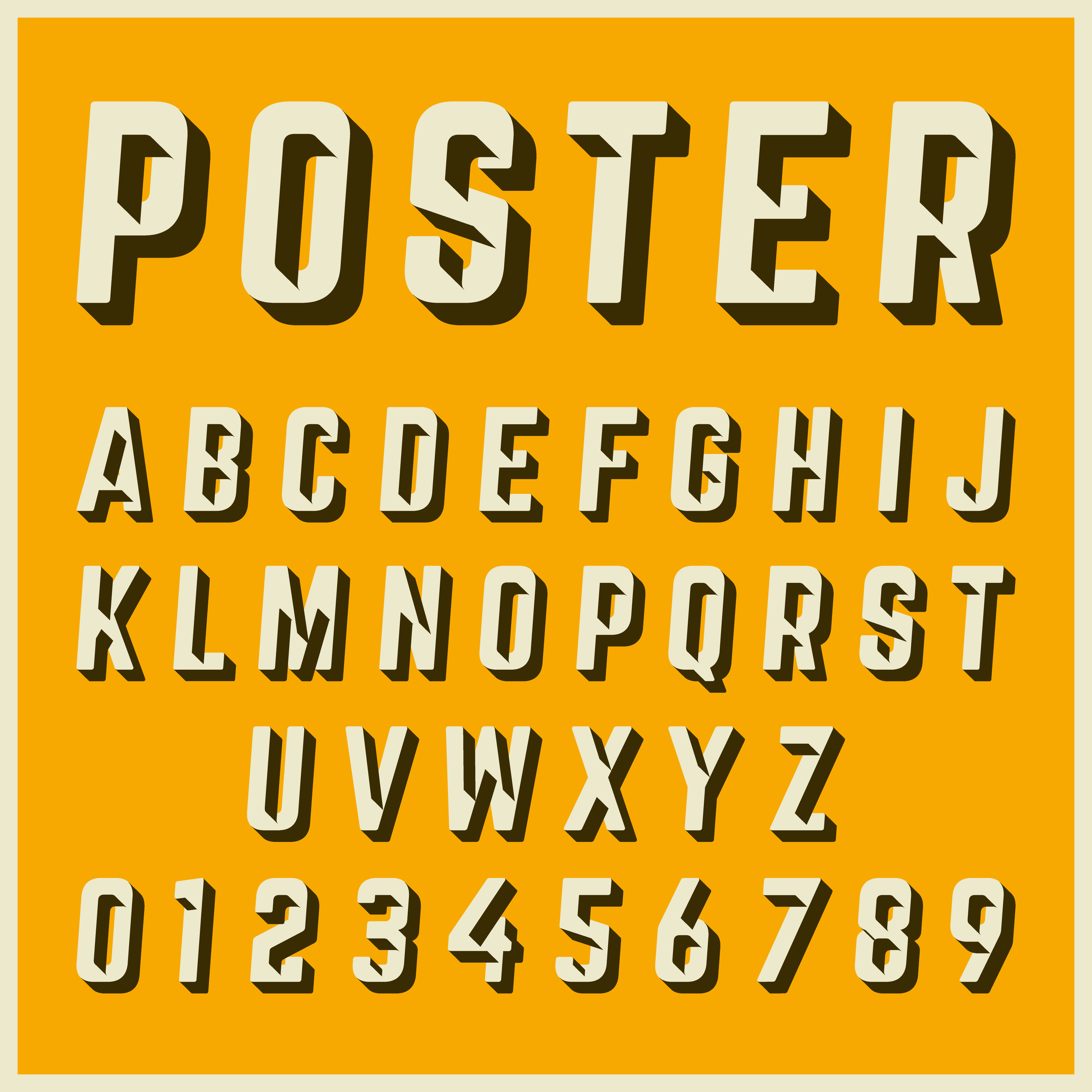 Vintage Poster Fonts