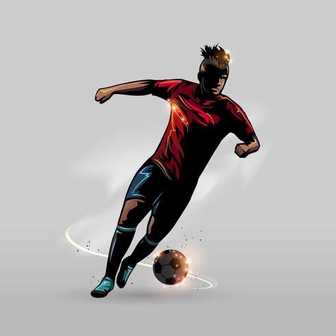 soccer step foward vector