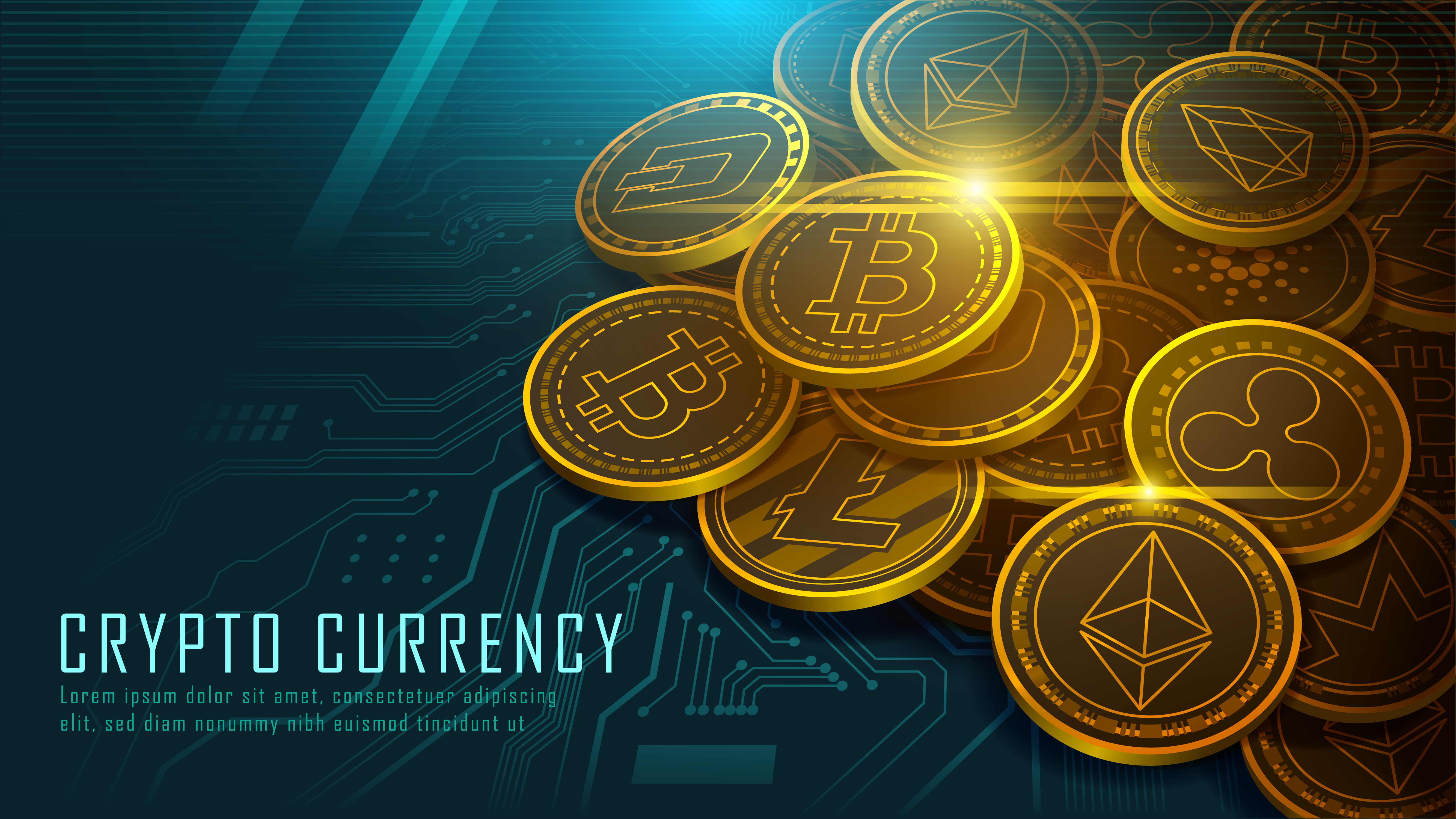 Cryptocurrency concept 683500 Vector Art at Vecteezy