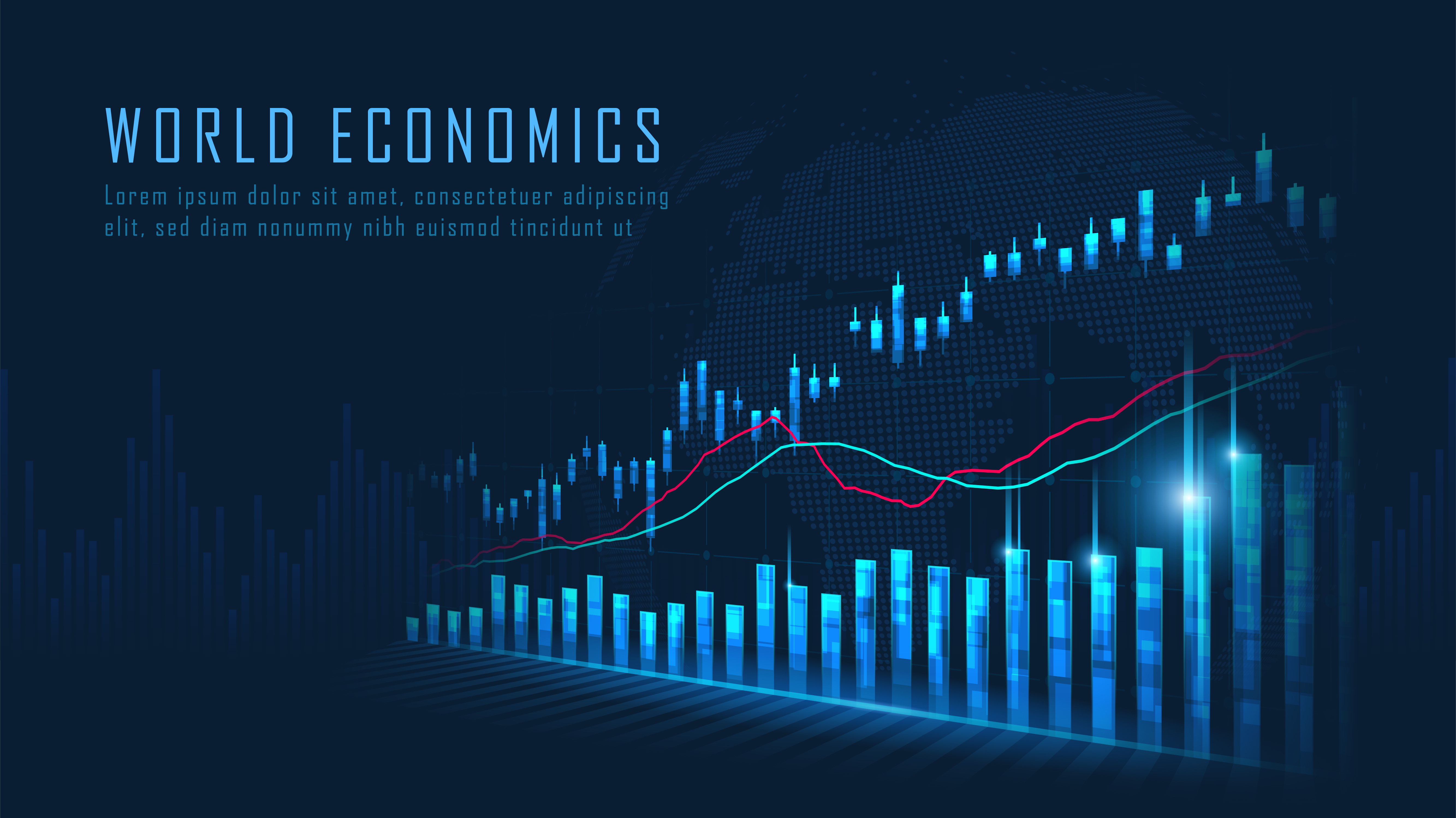 Stock market or forex trading graph concept 683525 Vector ...