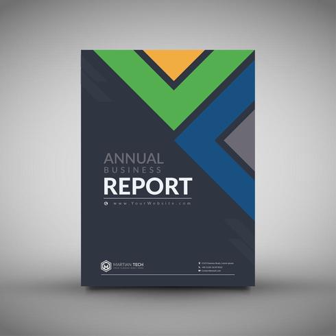 Annual Report Flyer Template vector