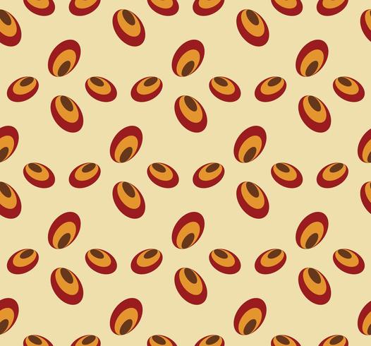 Overlapping oval seamless pattern  vector