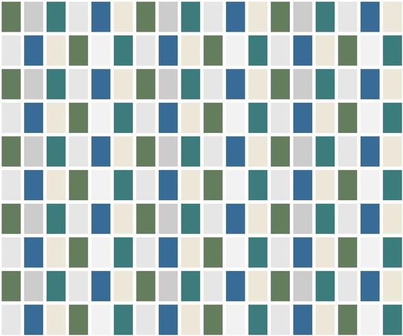 Blue and green grid  tile pattern vector