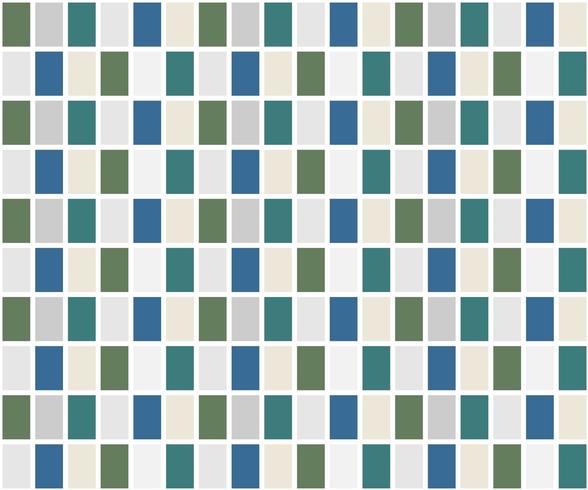 Blue and green grid  tile pattern vector