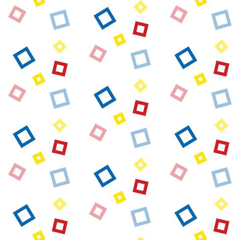 Floating colorful squares pattern vector