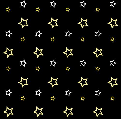 Yellows start on black pattern vector