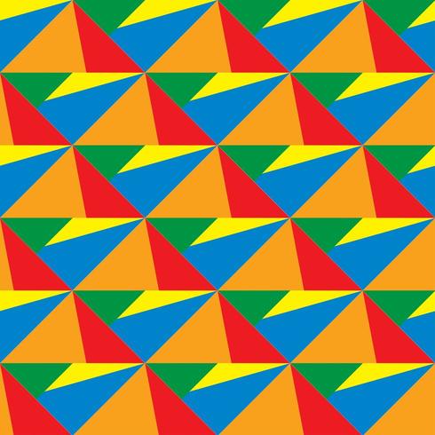 Colorful geometric shapes 3d pattern vector