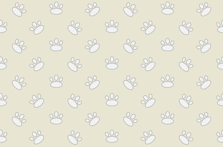 Animal footprint seamless pattern vector