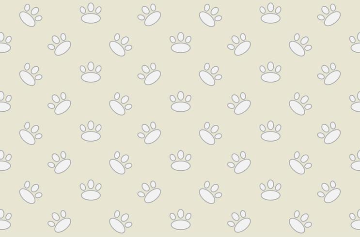 Animal footprint seamless pattern vector