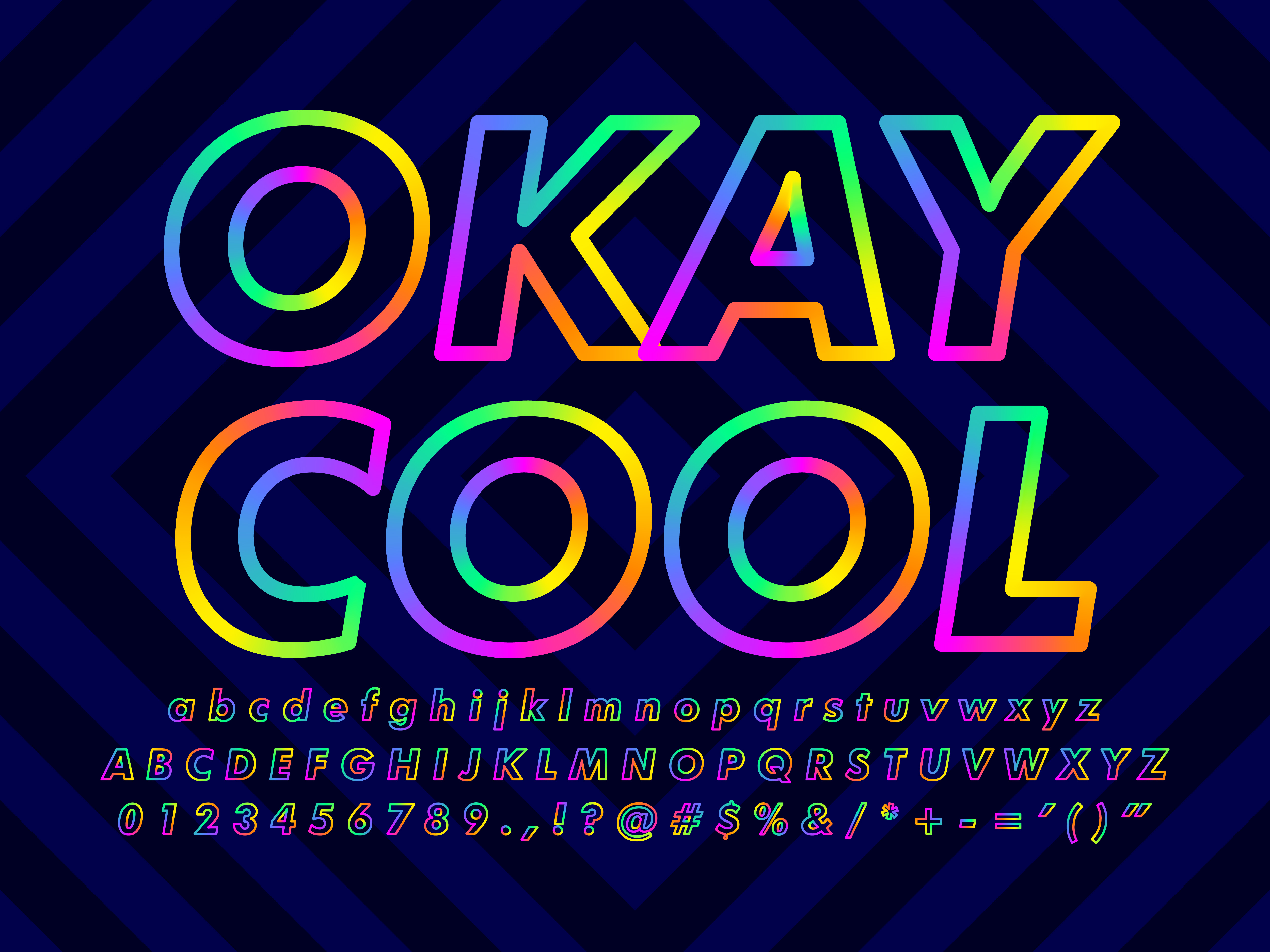 Colorful text