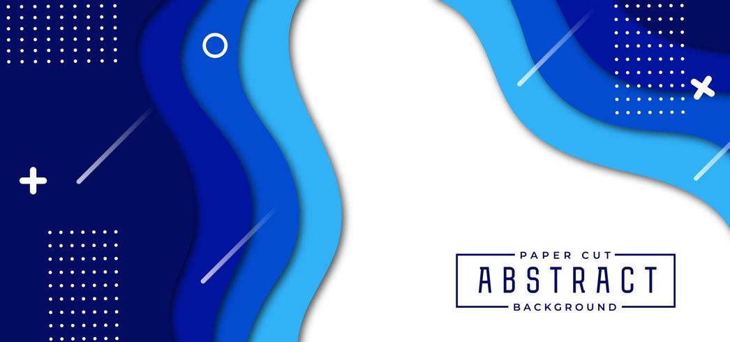 Abstract Stylish Paper Cut Background vector