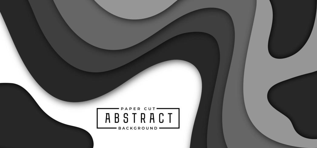 Abstract Stylish Paper Cut Background vector