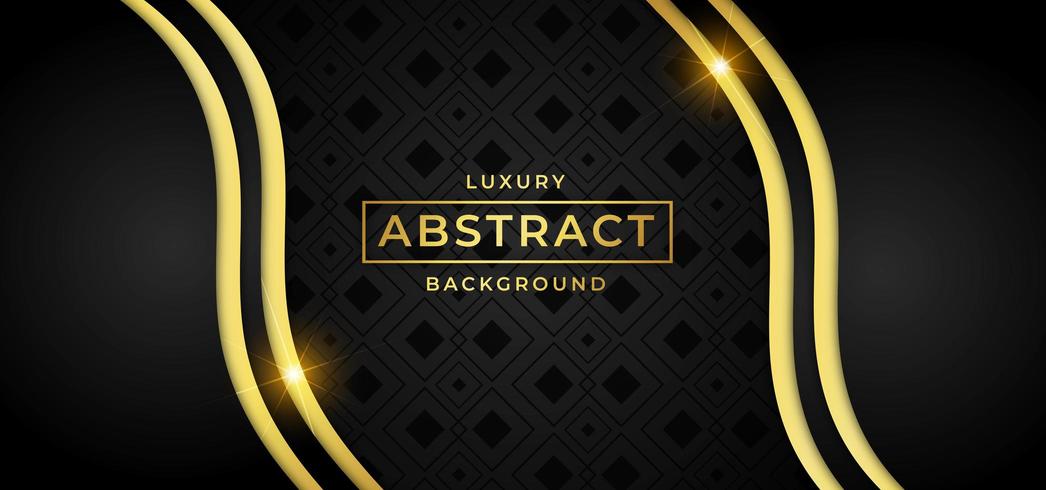 Golden Luxury wave background  vector