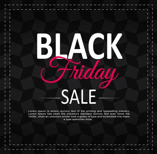 Black Friday flyer vector