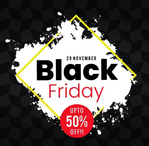 Black Friday flyer vector