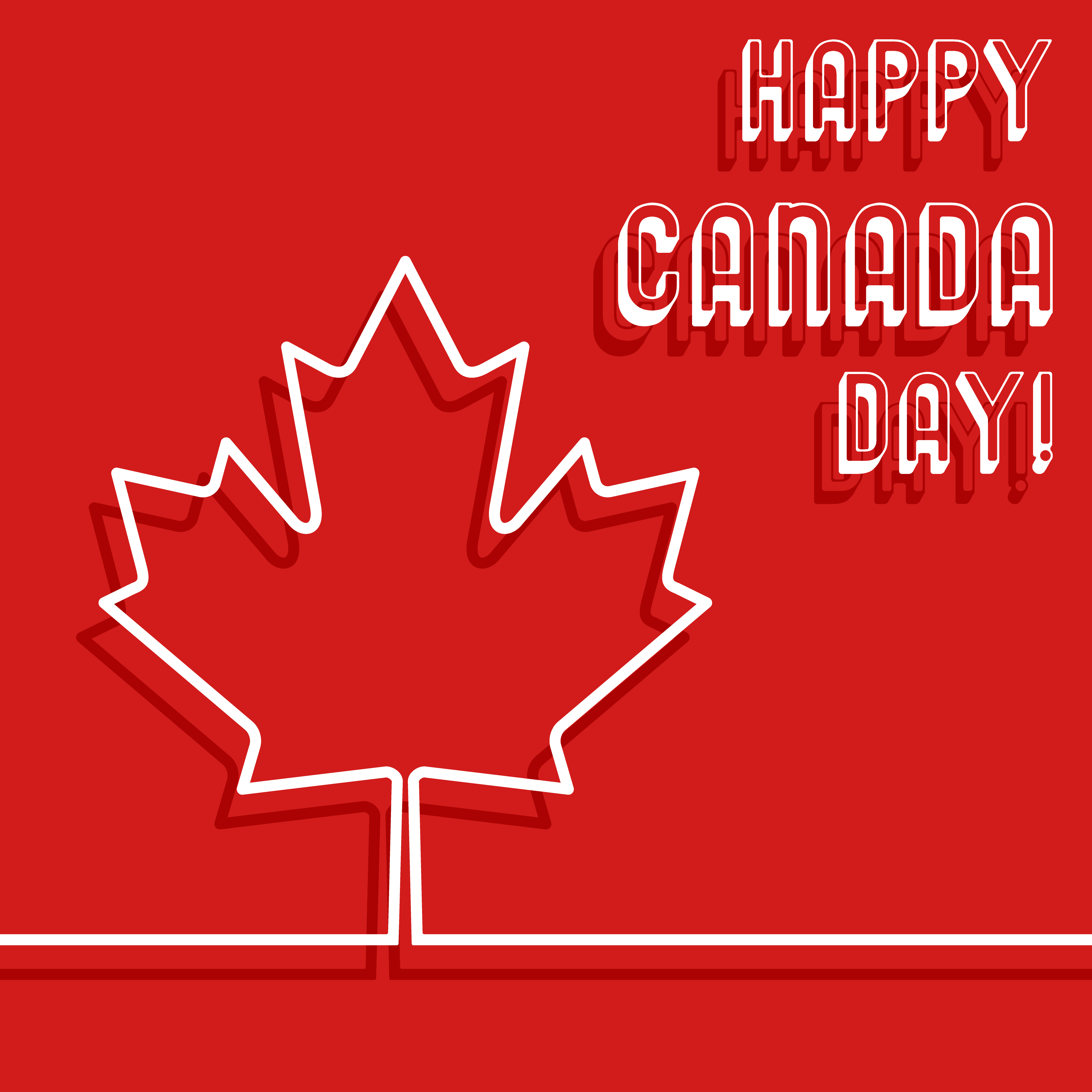 Happy Canada day poster 683923 Vector Art at Vecteezy