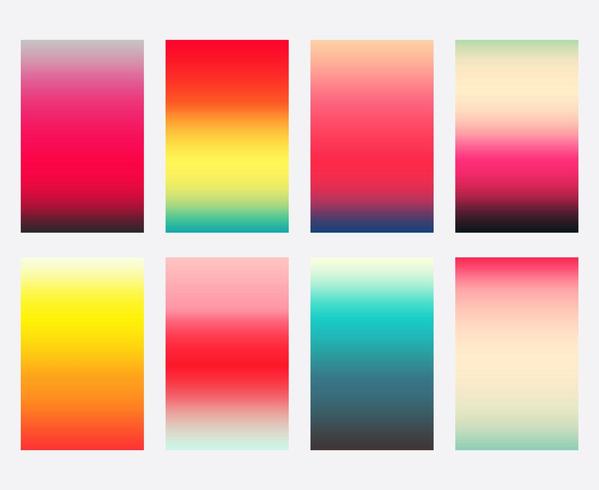 Set of colorful gradient covers template vector