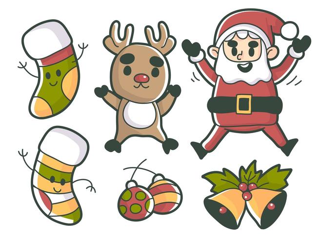 Christmas event elements premium vector