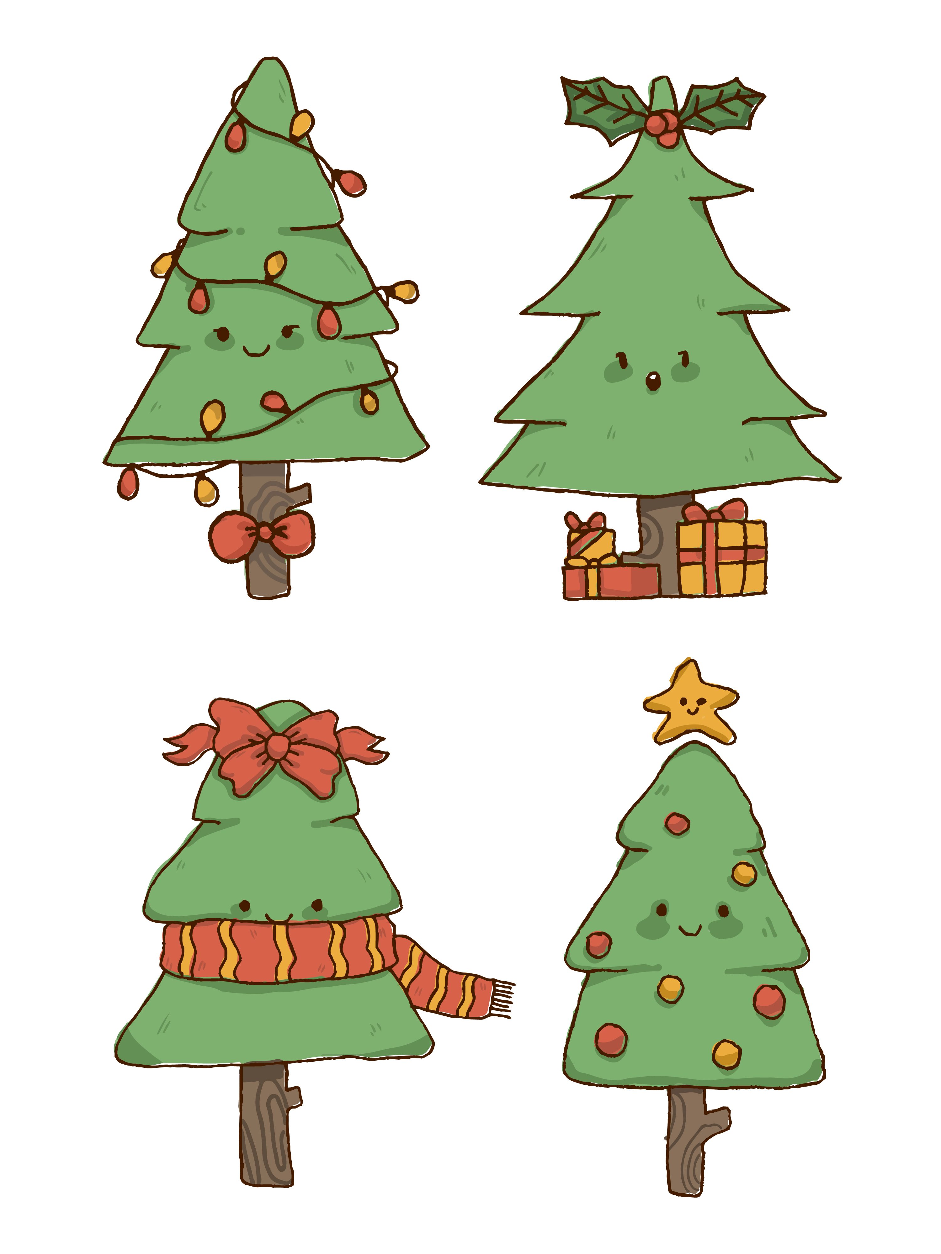 Download Christmas tree cute element design 684107 - Download Free ...