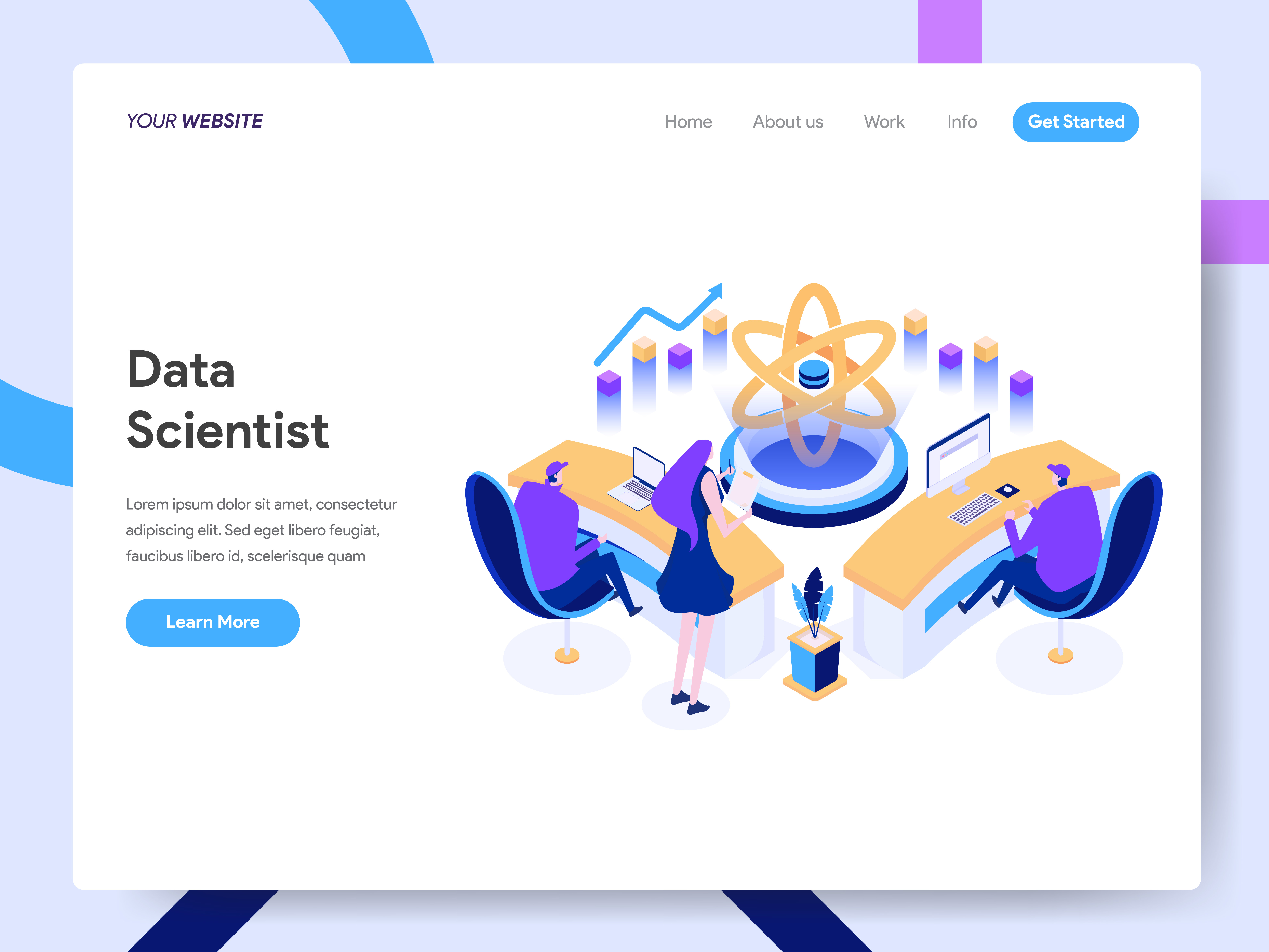 Scientist Website Template