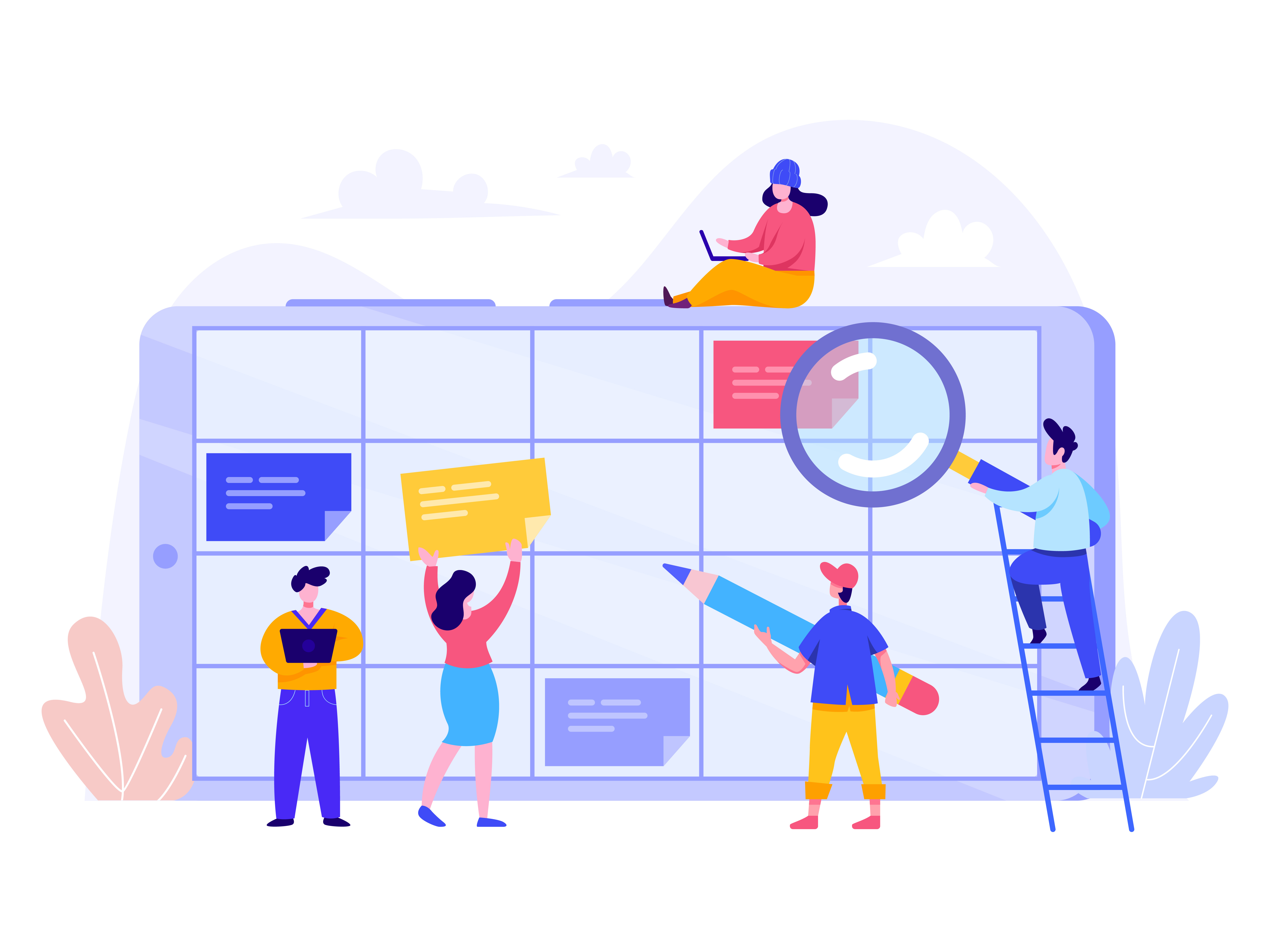 Schedule Planning Concept 684259 Vector Art At Vecteezy
