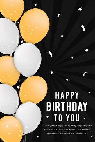 Happy Birthday Party Poster