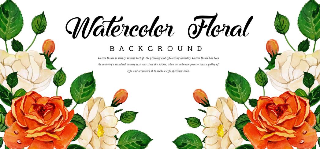 Watercolor Floral Background vector