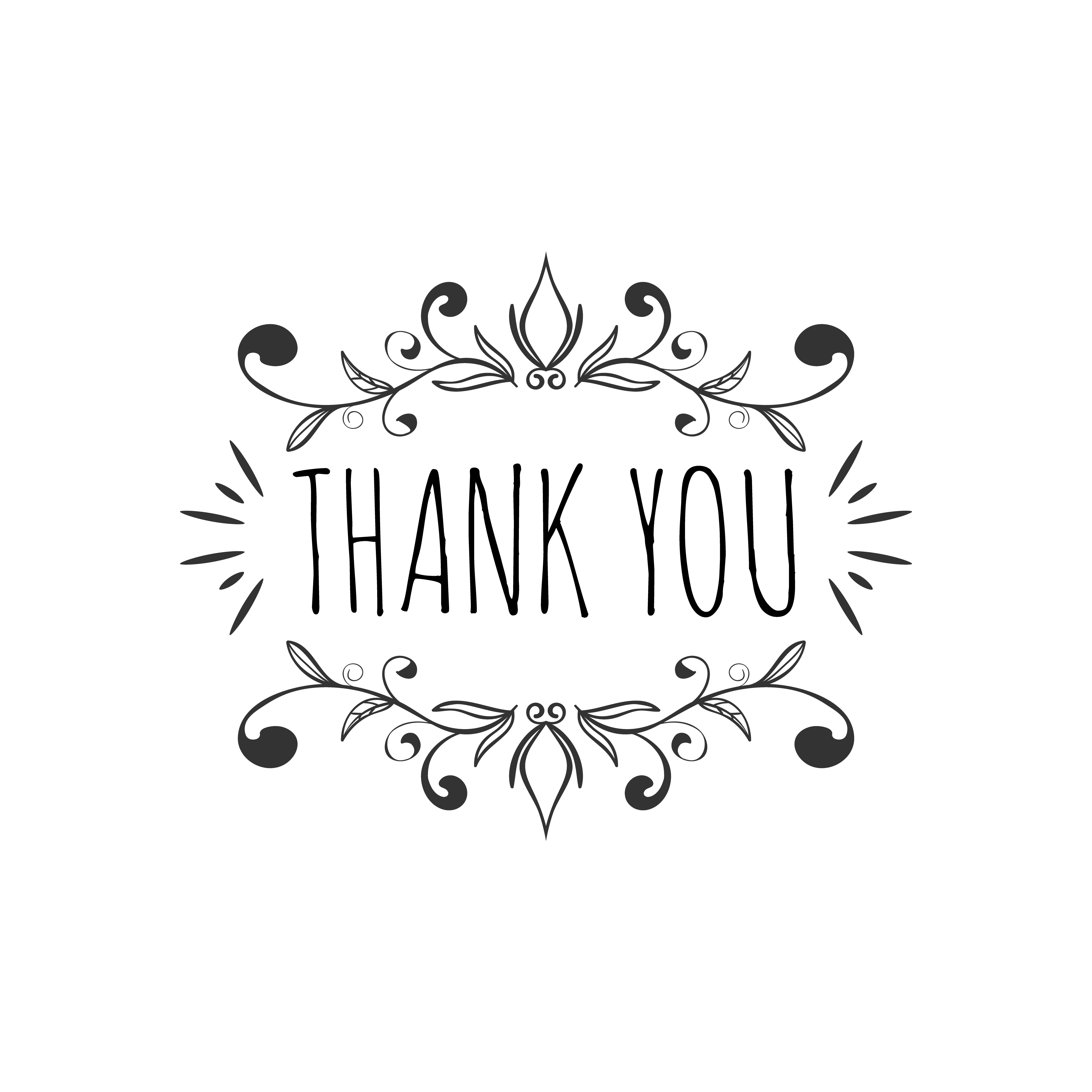 Thank You Card SVG Free