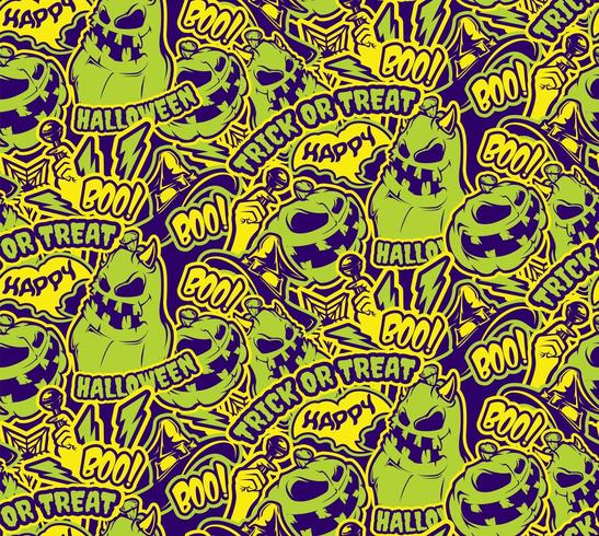 Color halloween seamless pattern 684451 Vector Art at Vecteezy