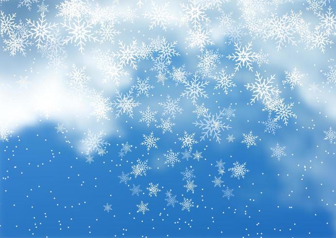 Christmas snow background  vector