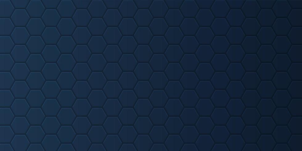 Banner with hexagonal pattern vector