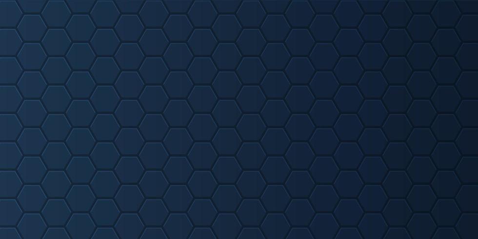 Banner with hexagonal pattern vector